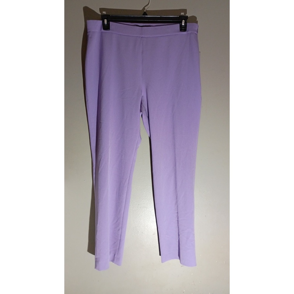 Preston & York Womens Ladies‎ Pink Flat Front Side Zipper Dress Pants Sz 14 NEW